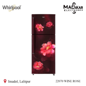 whirlpool 265ltrs double door refrigerator neo 278lh prm wine rose(2s) tl 22070