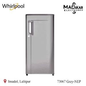 whirlpool 185ltrs single door refrigerator 200 impc cls 1s grey nep 73067
