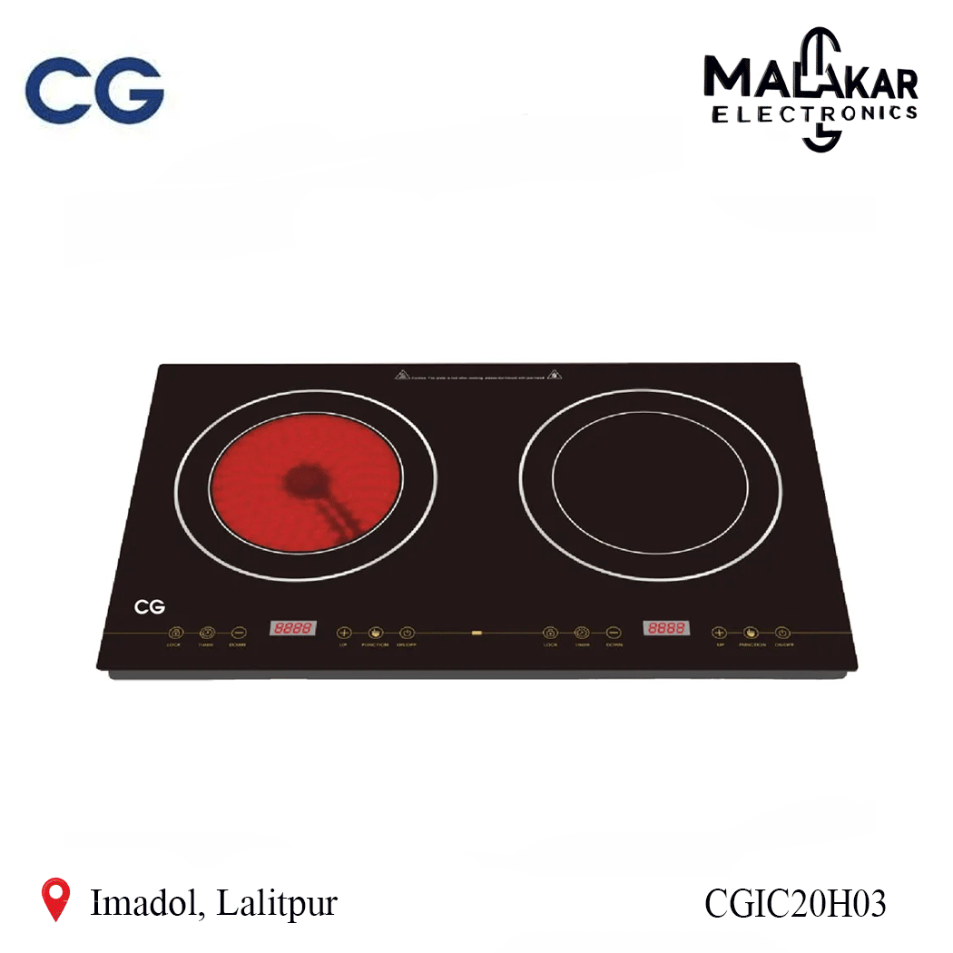 cg 2200w infrared & induction cooktop cgic20h03 CG 2200W Infrared & Induction Cooktop CGIC20H03