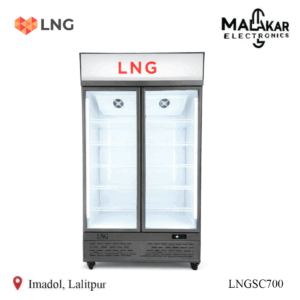 LNG 700Ltrs Upright Visi Showcase Double Door Chiller LNGSC700