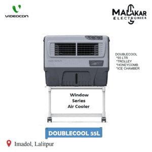 Videocon 55Ltrs Window Air Cooler Double cool Trolley DY-DOU55WM-VD