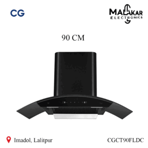 cg 90cm filterless auto heat clean curve kitchen chimney cgct90fldc