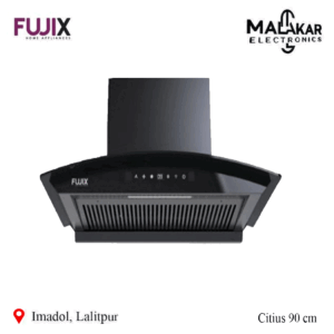 Fujix 90cm BLDC Motor Curve Kitchen Chimney Citius