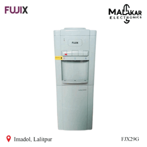 fujix hnc top loading water dispenser with mini refrigerator fjx29g